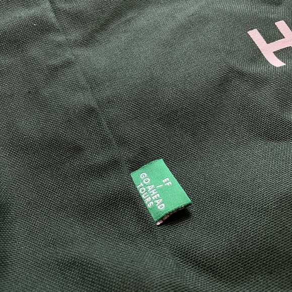 Green Tote Bag with 'You Are Here' Print - Picture 3 of 4